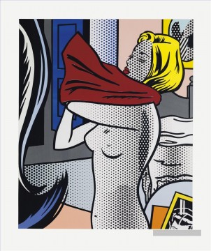 Roy Lichtenstein Painting - Collage para Desnudo con camisa roja Roy Lichtenstein